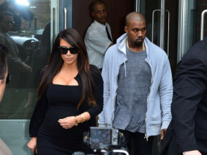 Kim Kardashian And Kanye West Sighting In New York City - April 22, 2013