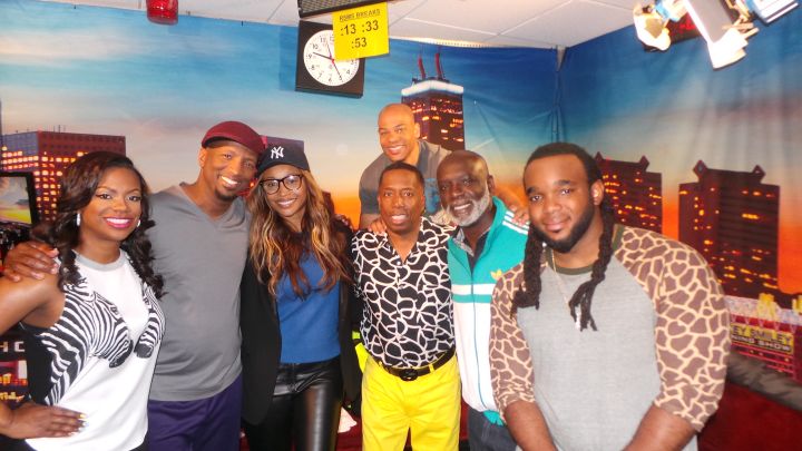 Kandi, Cynthia and Peter With The Rickey Smiley Morning Show
