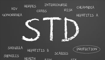 Sexually transmitted disease word cloud