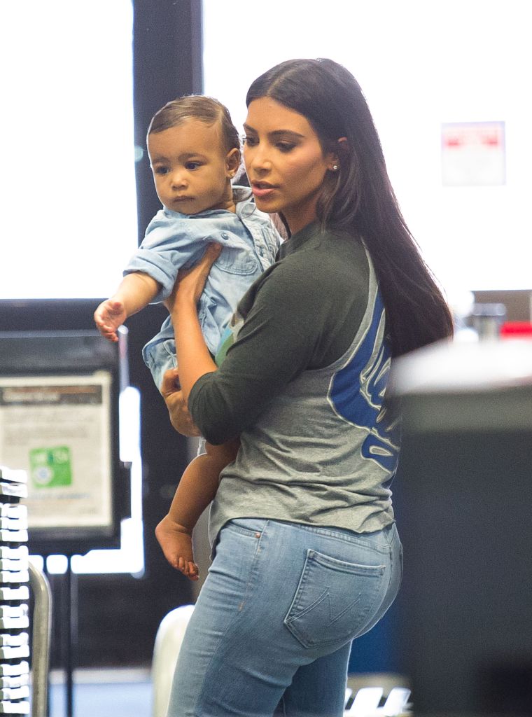Kim Kardashian and North West