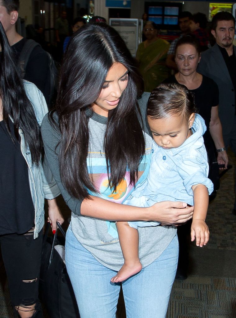 Kim Kardashian and North West