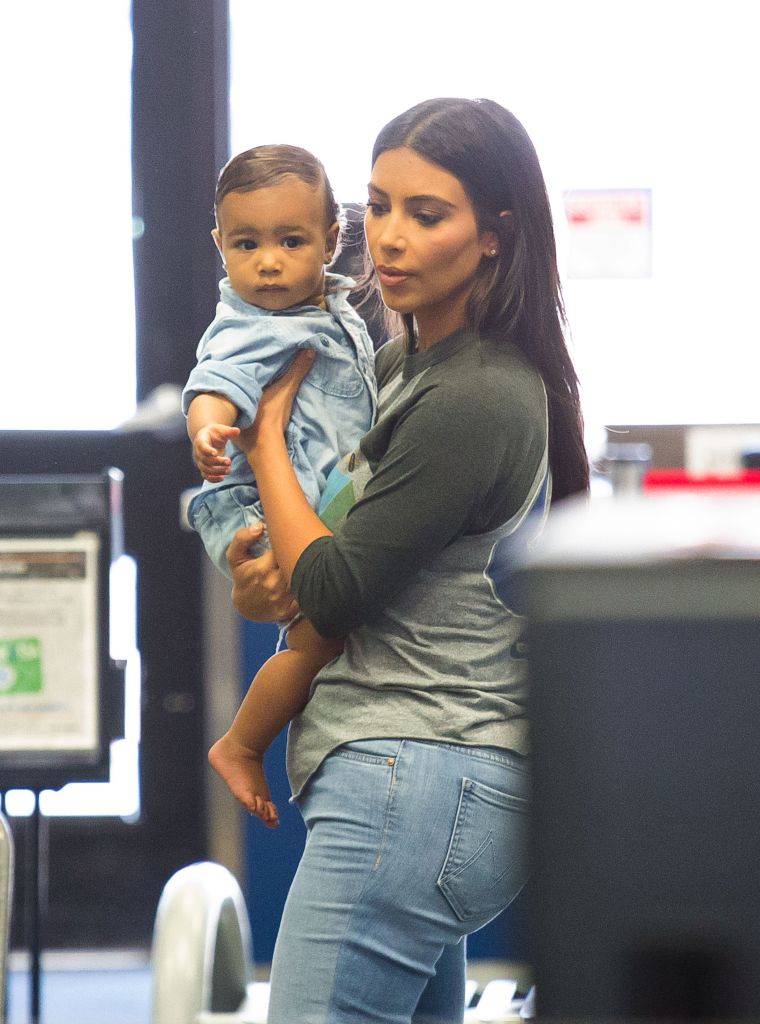 Kim Kardashian and North West