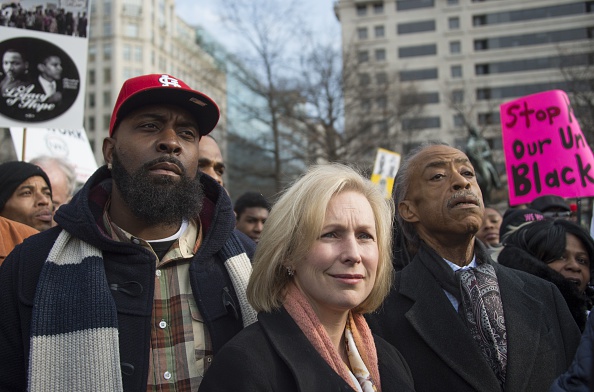 Michael Brown Sr., US Senator Kirsten Gillibrand & Rev. Al Sharpton