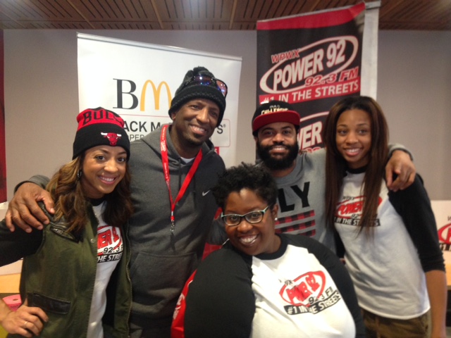 Rickey Smiley With Power 92/Chicago Staff