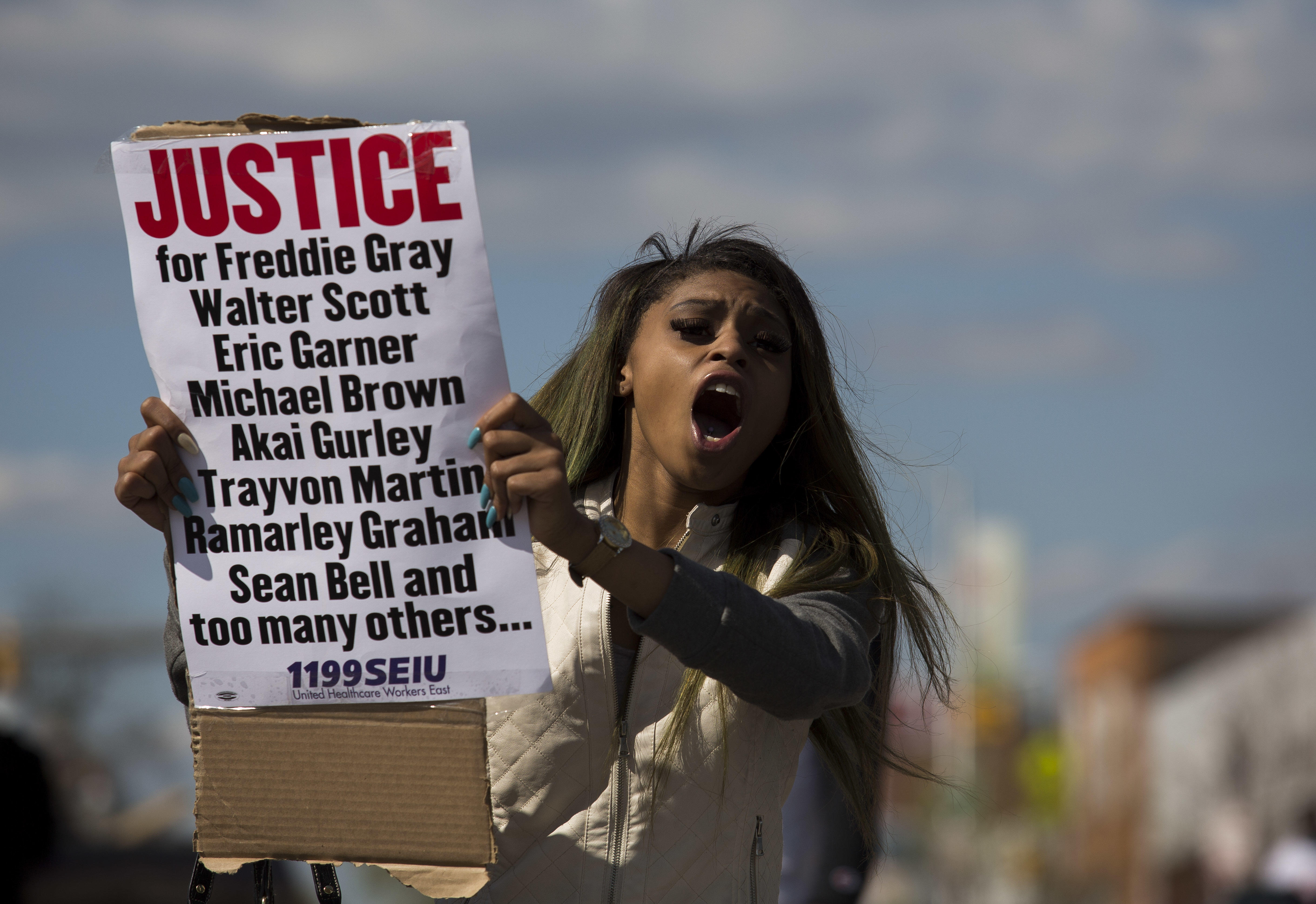 Baltimore Residents Attend Wake for Freddie Gray