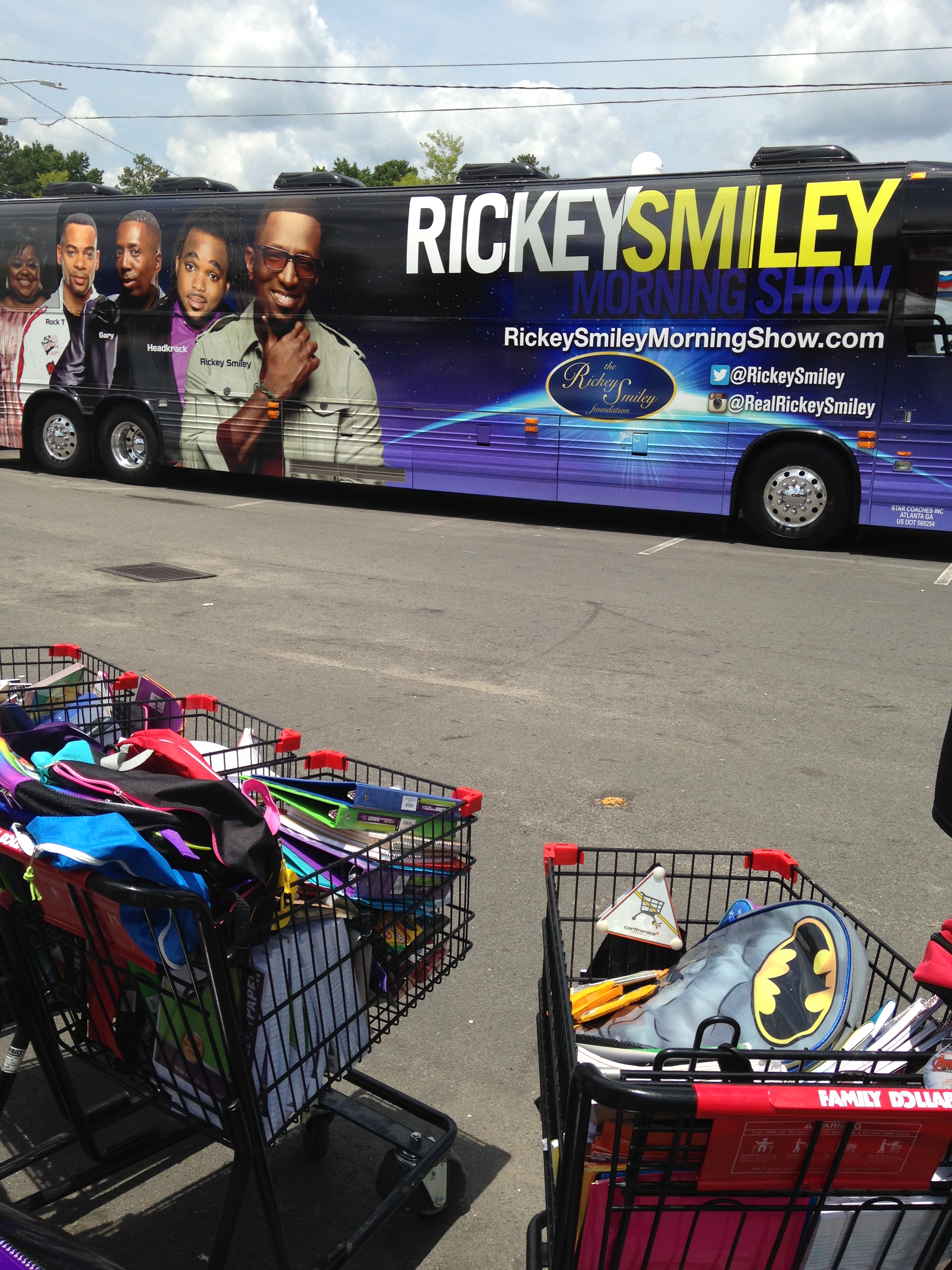 Rickey Smiley Morning Show Tour Bus