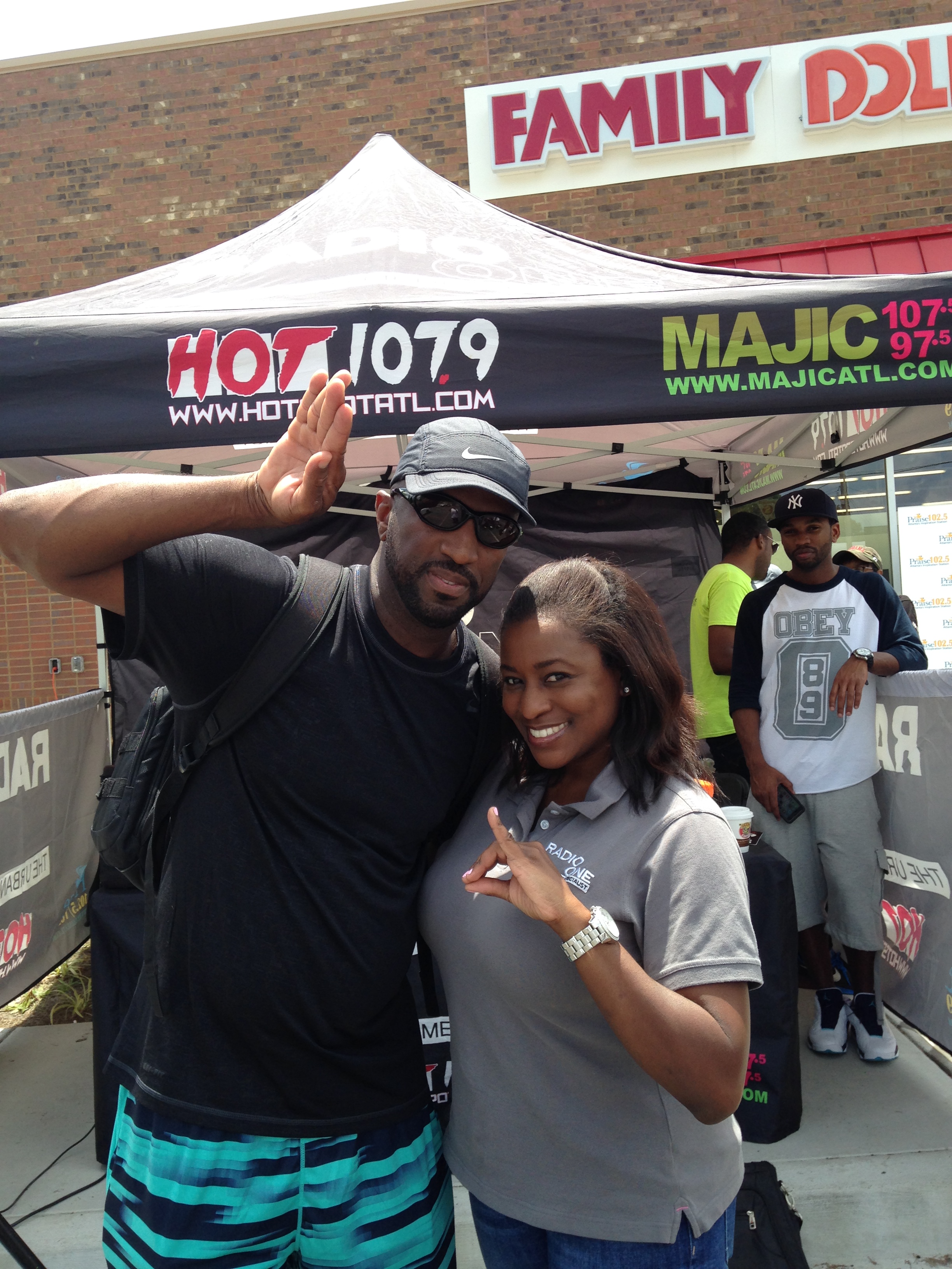 Rickey Smiley and Radio One/Atlanta Marketing Director Lori Flowers