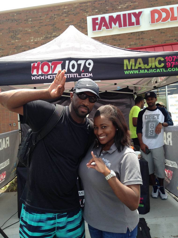 Rickey Smiley and Radio One/Atlanta Marketing Director Lori Flowers