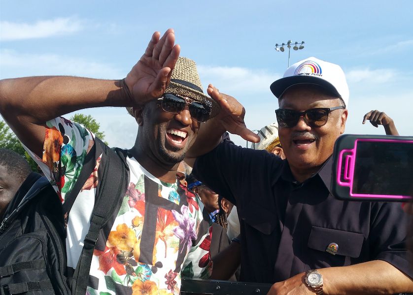 Rickey Smiley & Da Brat At Chicago's Bud Billiken Parade 2015