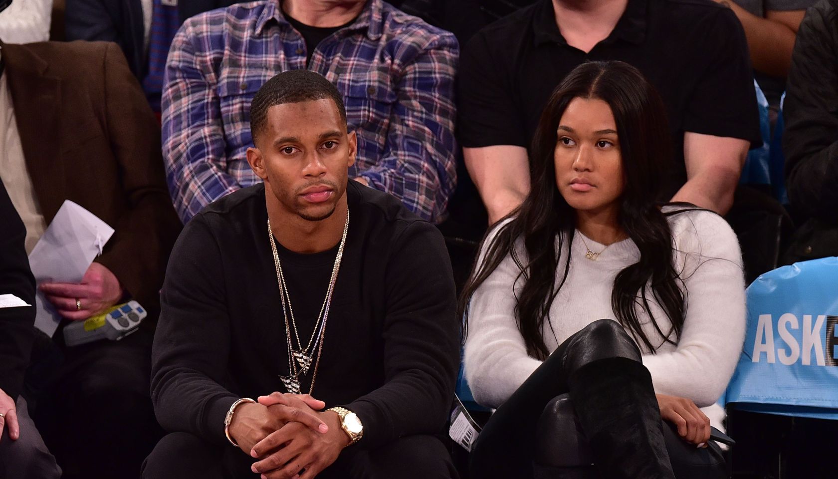 Celebrities Attend Golden State Warriors Vs New York Knicks Game - February 07, 2015
