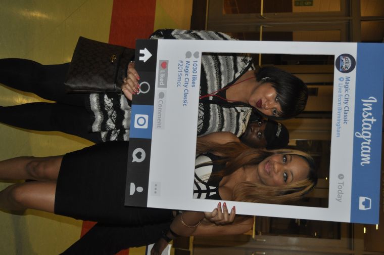 Rickey Smiley & Fans At Magic City Classic 2015