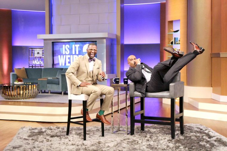 Rickey Smiley Visits Steve Harvey’s TV Show!