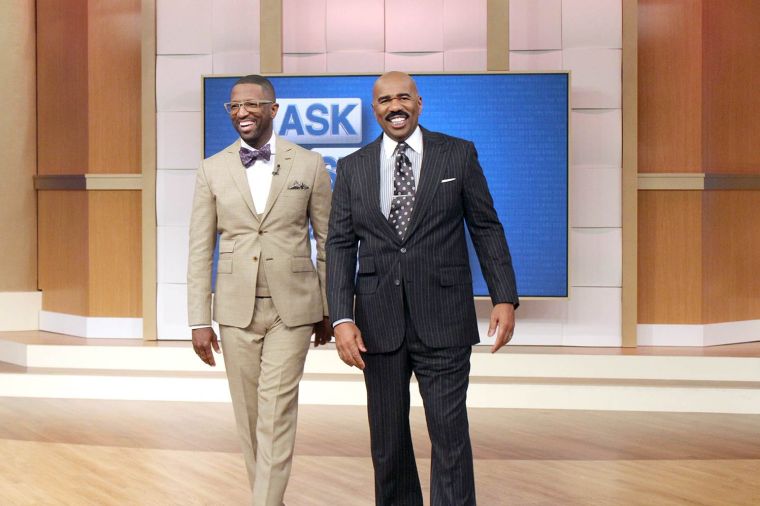 Rickey Smiley Visits Steve Harvey's TV Show!