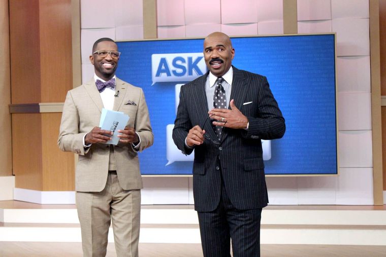 Rickey Smiley Visits Steve Harvey’s TV Show!