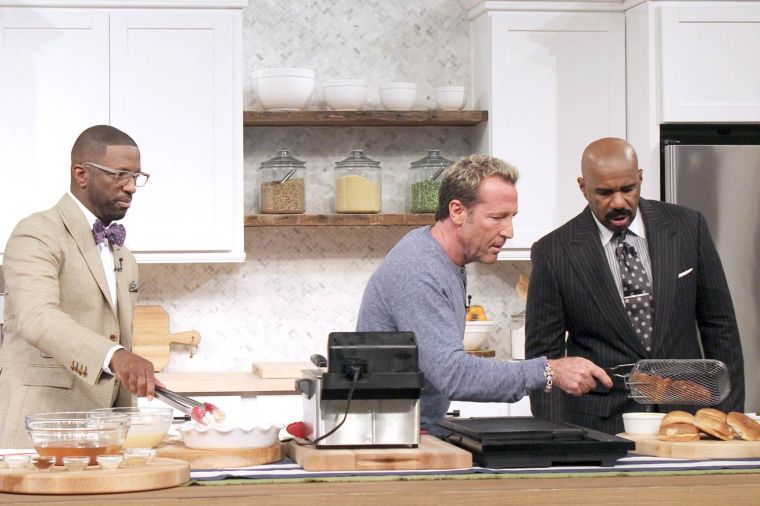 Rickey Smiley Visits Steve Harvey’s TV Show!