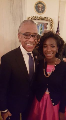 Rev. Al Sharpton & Aaryn Attend White House Christmas Party