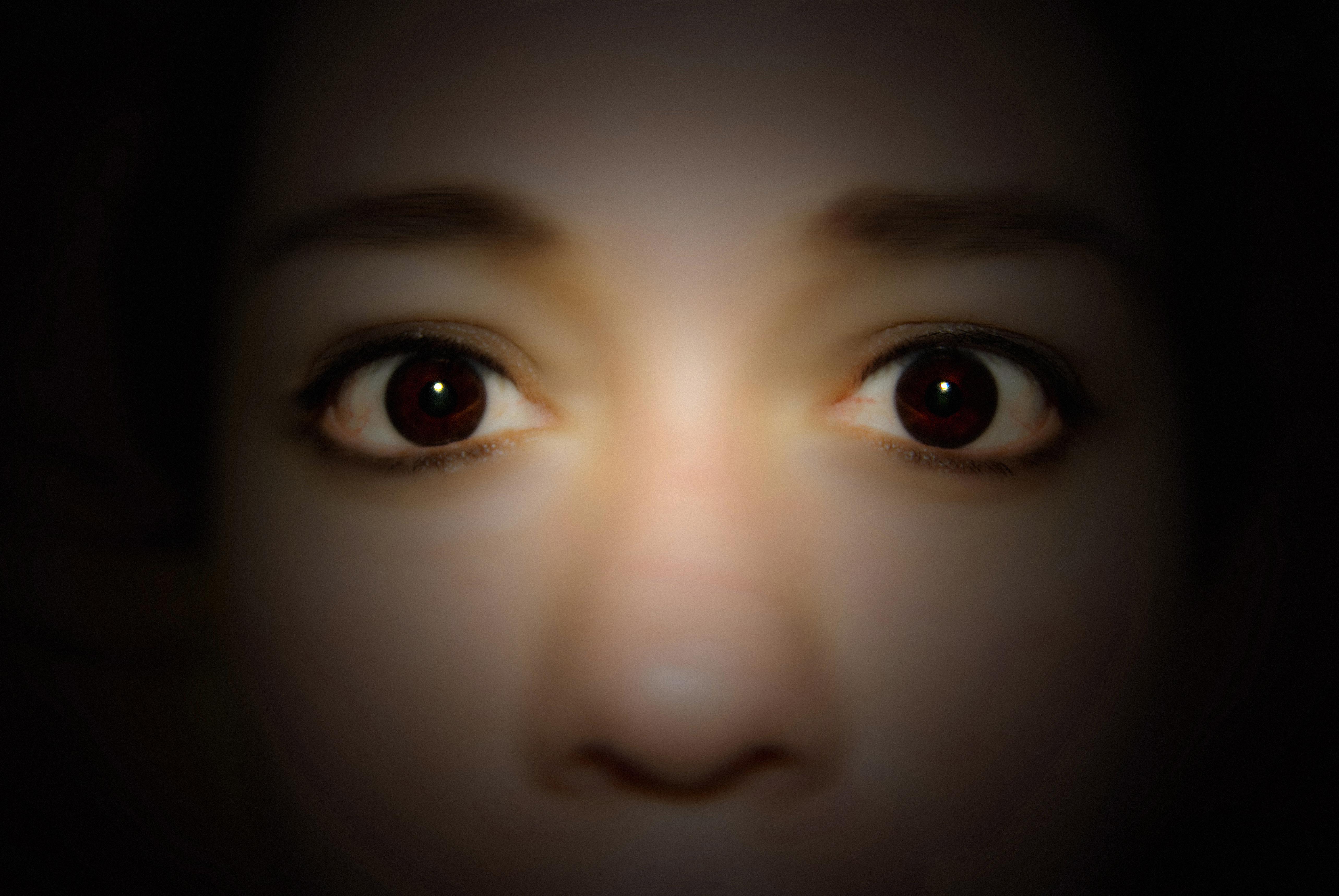 Close-up of a woman's eyes