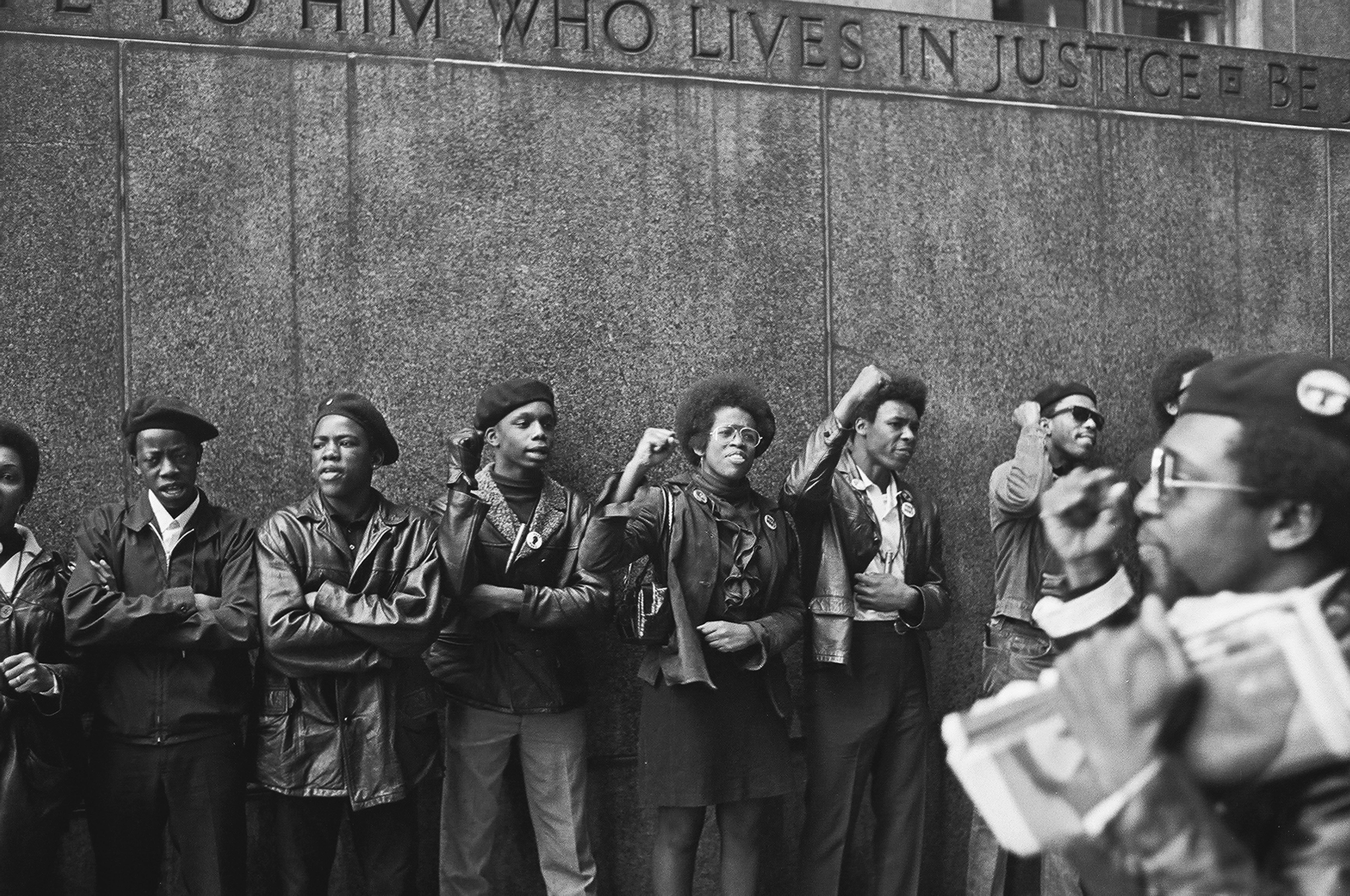 Black Panthers Protest At NYC Courthouse