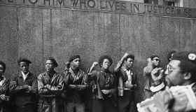 Black Panthers Protest At NYC Courthouse
