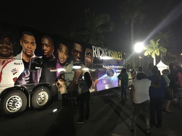 Rickey Smiley Morning Show Bus & Listeners