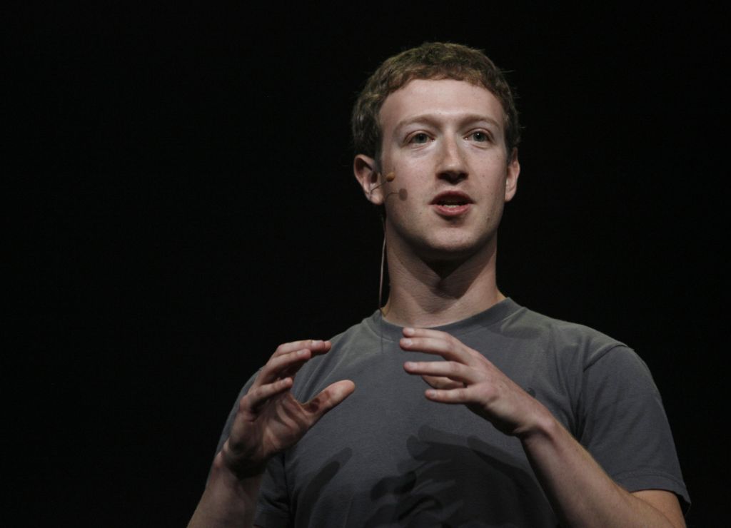 Facebook CEO Mark Zuckerberg delivers a