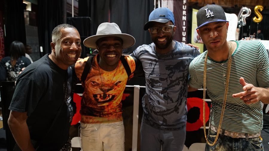 Rickey Smiley, Headkrack, Gary With Da Tea & JahLion Sound Meet Listeners Of "The Rickey Smiley Morning Show" In Atlanta
