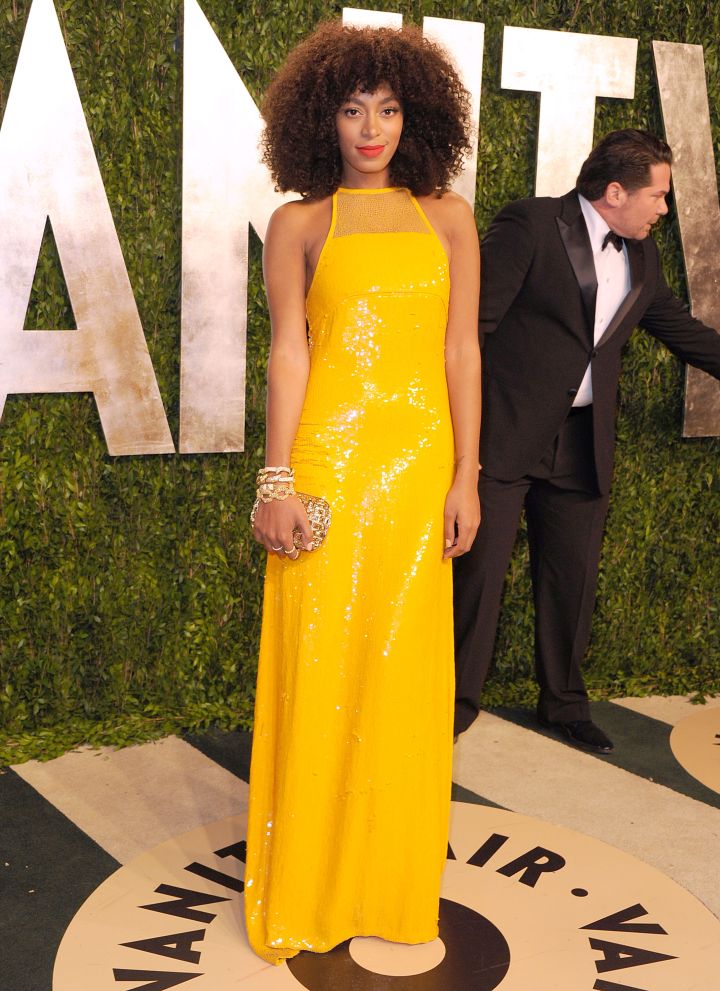 Solange Knowles attends the 2013 Vanity Fair Oscar party