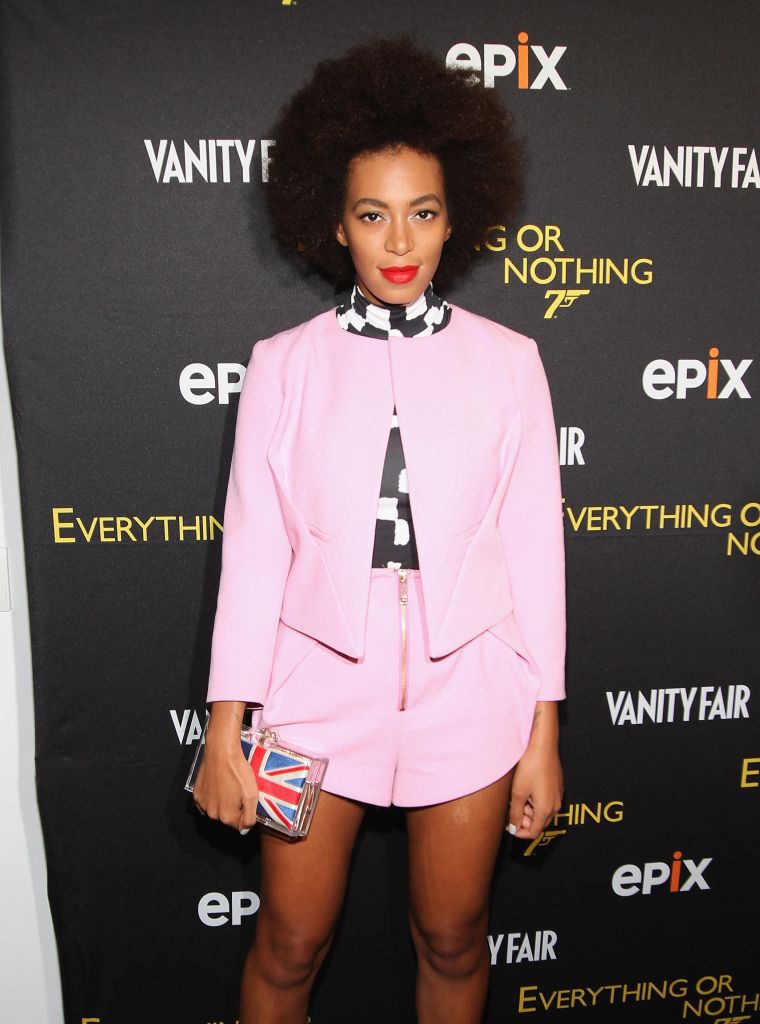 Solange Knowles attends the “Everything Or Nothing: The Untold Story Of 007″ premiere