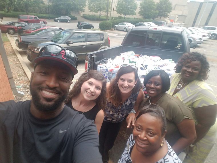 Rickey Smiley, Malik Smiley & Salvation Army Employees