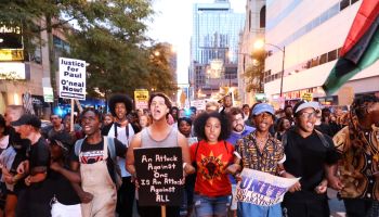 Protesters demonstrate against police violence in Chicago