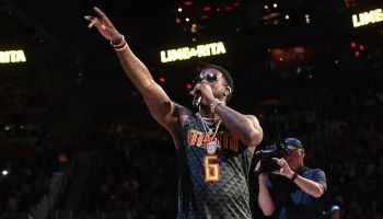 Gucci Mane Halftime Performance - Hawks v Pelicans