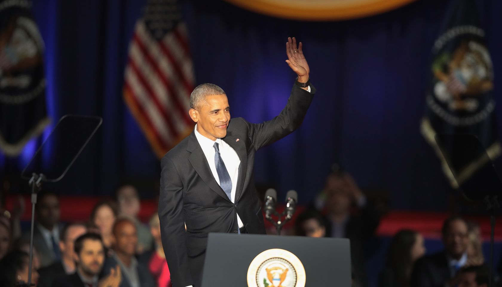 President Obama Delivers Farewell Address In Chicago