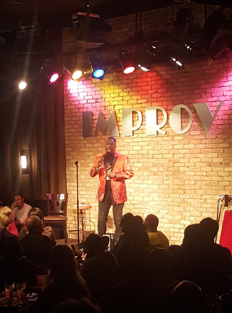 Gary With Da Tea Pouring Tea At The Arlington Improv