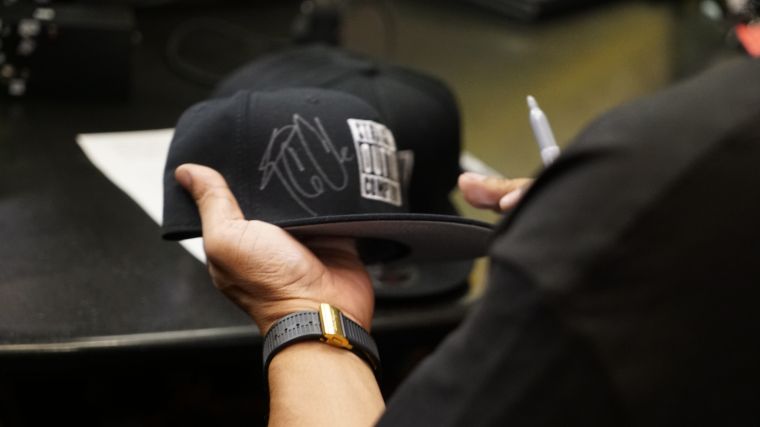 Ice Cube Signs Some Straight Outta Compton Memorabilia