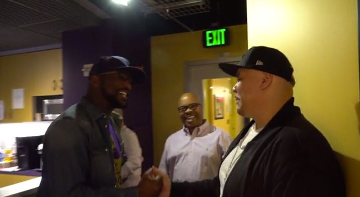 Rickey Smiley meeting Fat Joe for the first time.