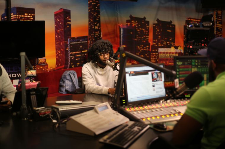 6LACK Visits The Rickey Smiley Morning Show