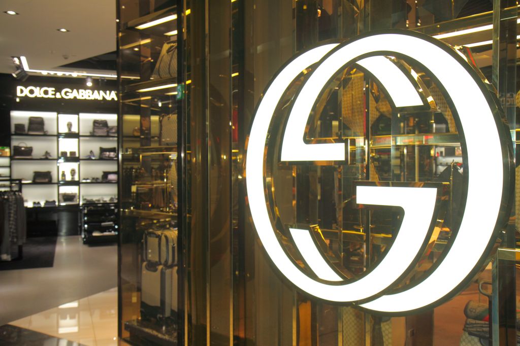 The entrance to Gucci at Frankfurt am Main Airport.