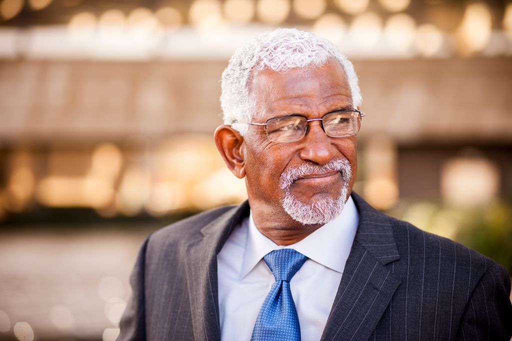 Attractive Senior African American Business Man