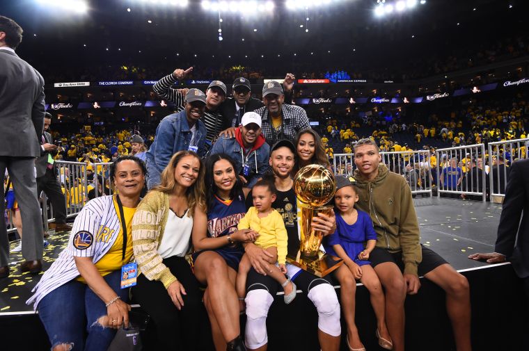 Steph Curry With His Family