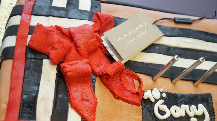 Gary's Burberry Birthday Cake