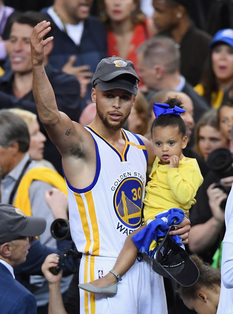 Stephen Curry & Riley Curry