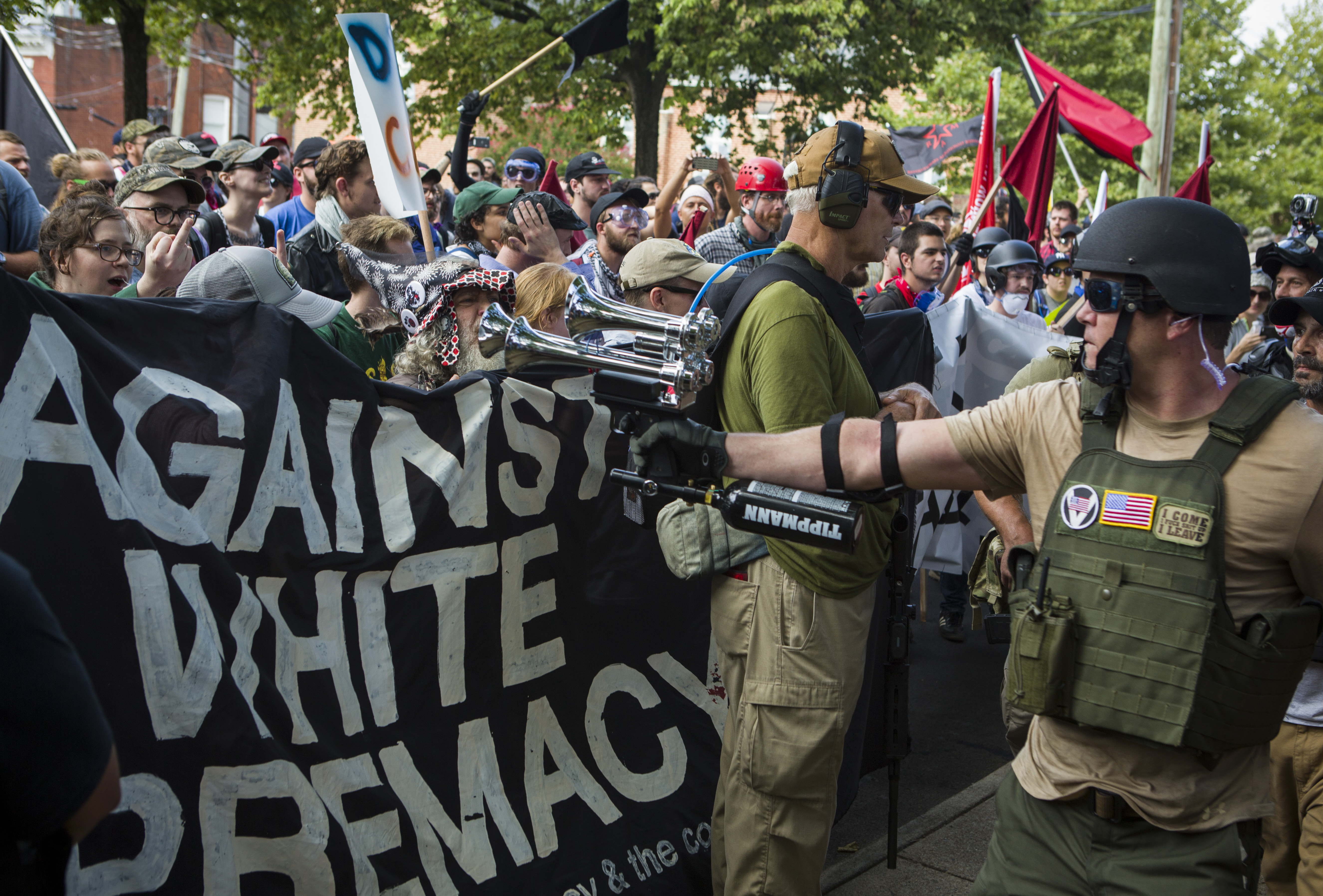 Photos from a KKK rally in Charlottesville, VA