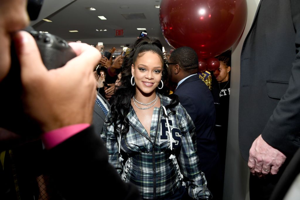 Rihanna Hosts Pep Rally To Celebrate Launch Of The AW17 FENTY PUMA By Rihanna Collection At Bloomingdales On 59th Street