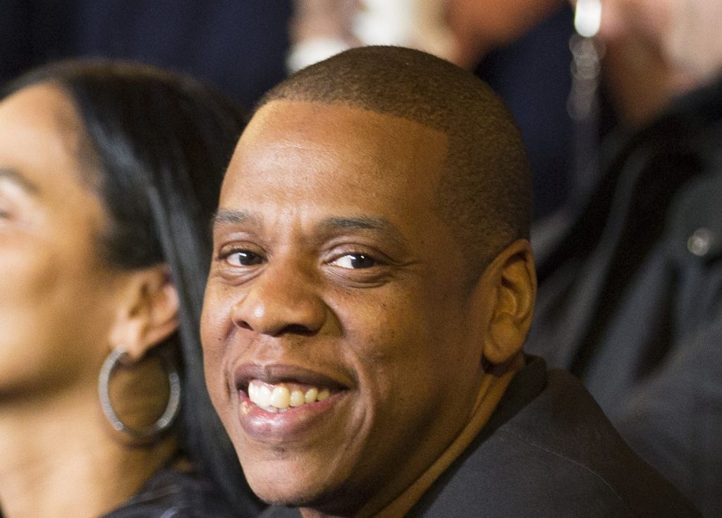 Celebrity guests attend Roc Nation Sports Presents: Throne Boxing at the Theater at Madison Square Garden, NY - Jay Z