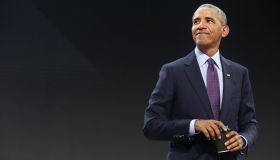 Former President Obama Speaks At The Gates Foundation Inaugural Goalkeepers Event