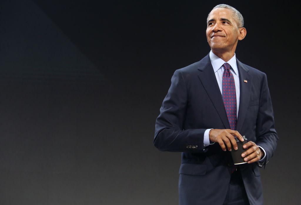 Former President Obama Speaks At The Gates Foundation Inaugural Goalkeepers Event