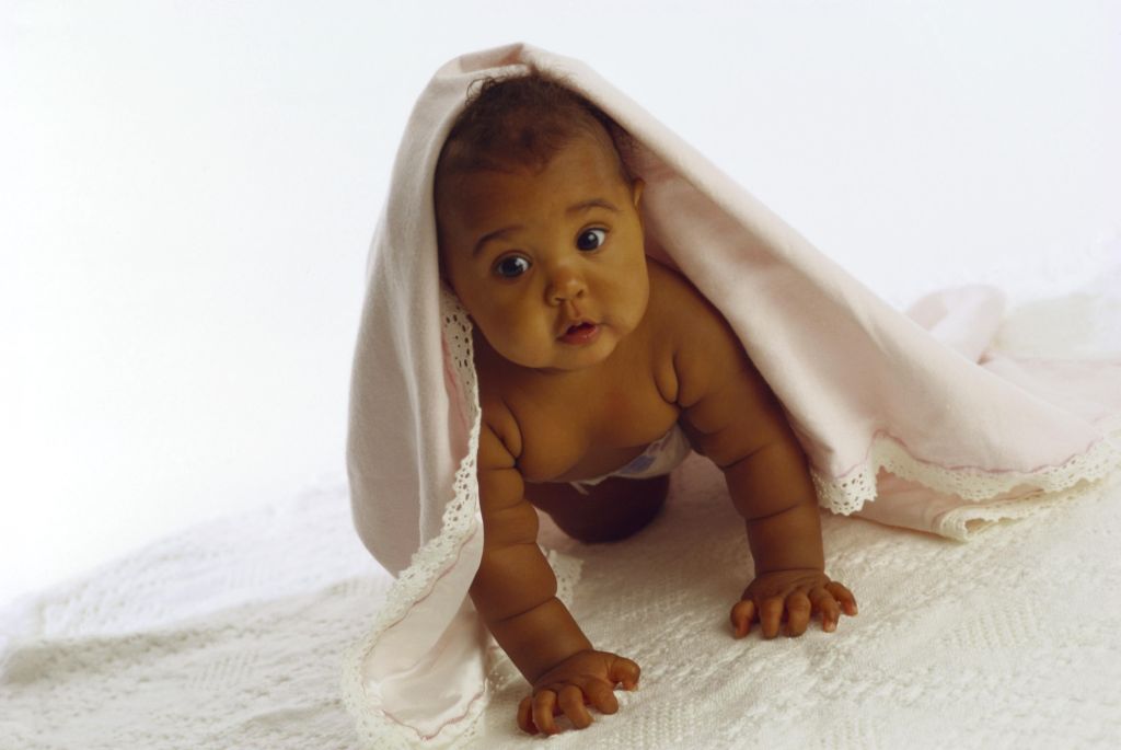 Baby under a blanket