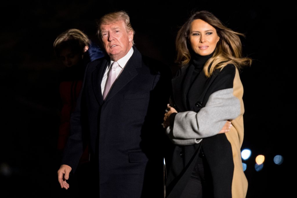 President Trump And First Lady Melania Trump Return To The White House