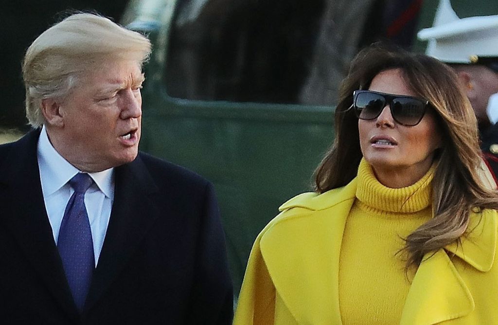 President And Mrs Trump Return To The White House