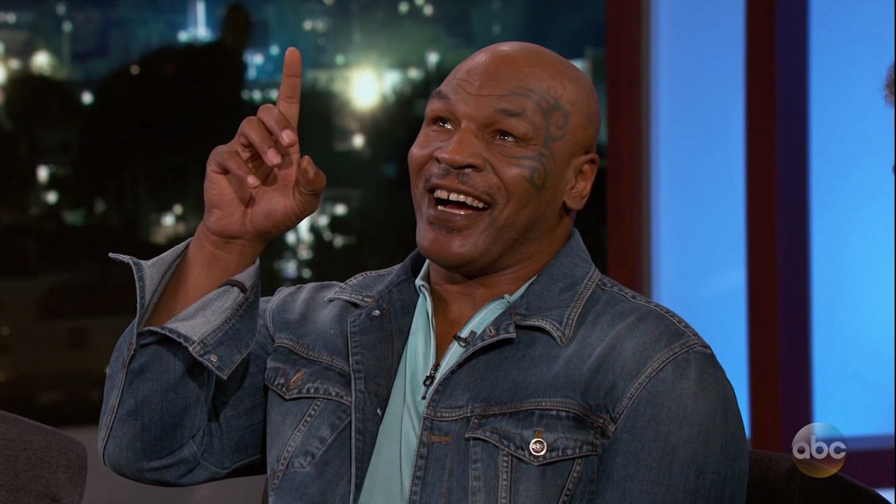 Mike Tyson during an appearance on ABC' Jimmy Kimmel Live!'